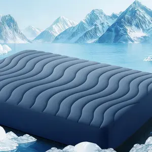EASELAND Cooling Mattress Pad – For Hot Sleepers, Pillow Top Cover, Quilted Fitted Protector, Breathable Topper with 8-21" Deep Pocket, Perfect for Bedroom & Home