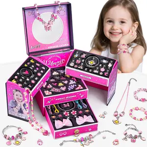 Jewelry Bracelet Making Kit For Girls Kids, Beads for Bracelets Making Pony, kids christmas gifts girls,DIY Arts and Crafts Gifts Toys for Girls Age 3 to 12, party favors for children,Jewelry Sets For Festival Party Gathering