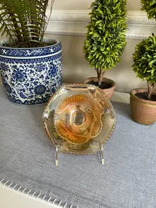 Vintage Jeanette Carnival Glass Dish