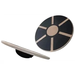French Fitness Anti-Slip Wooden Balance Board w/360 Degree Rotation (New)