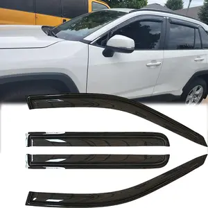 Rainproof Side Window Wind Deflectors for 2019-2025 Toyota RAV4 RAV-4, Tape-on Sun Rain Guard Sets,Nice Looking Window Visors for Cars,Vent Deflector for 19-25 Toyota RAV4 RAV-4 94255