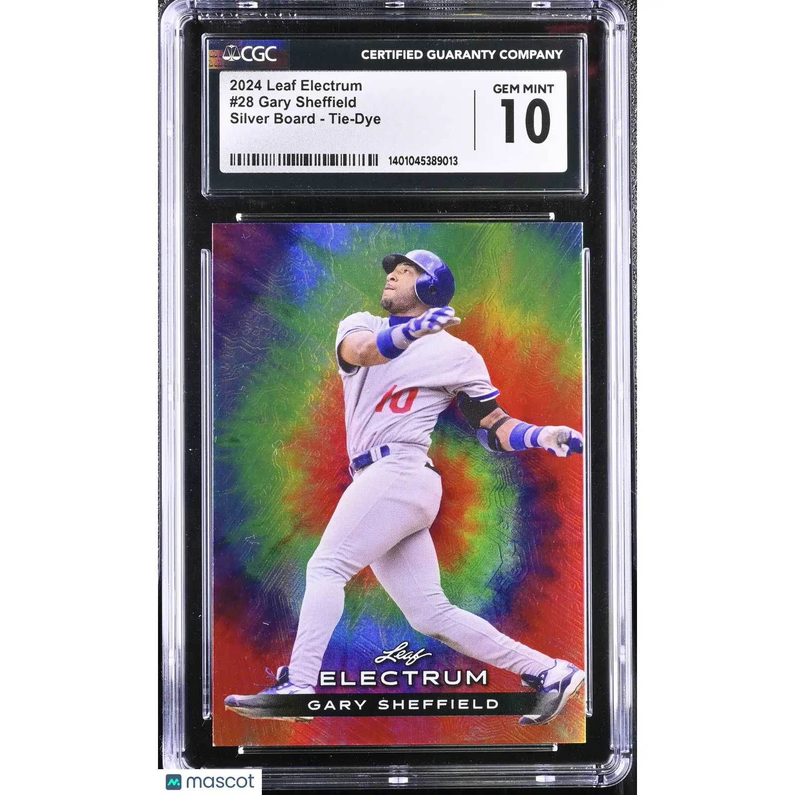 Gary Sheffield CGC 2024 Electrum #28 Silver Board Tie Dye 54/75 Baseball 10