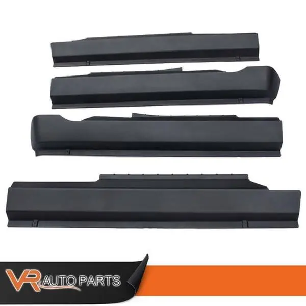 Rocker Panel Protector Guard Cover Trim - ABS Plastic, Adhesive-Install Car Body Kit Accessories for DODGE RAM 1500, 2500 Crew Cab (2009-2018) Truck Car Accessories Auto Body & Frame Replacement Parts
