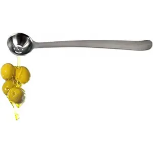 Stainless Steel Olive Spoon Cherry Spoon With Drain Hole Jar Serving Tools