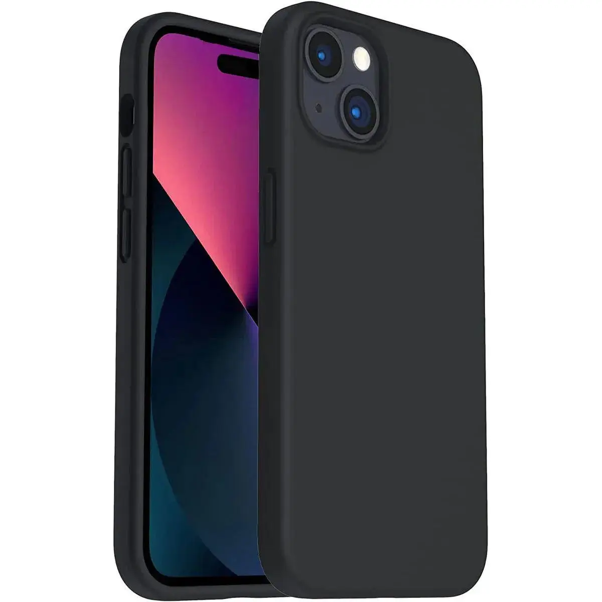 Entronix iPhone 15/14/13 Case - Liquid Silicone, Cover Transparent Wireless Dustproof Handle Cellphone Protection Smartphone