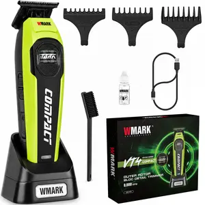 W Mark NG-VT4, Hair Clipper with T-Blade, USB Rechargeable Wireless Trimmer, Long-Lasting Battery Barber Tool for Personal Care,beard grooming,Gift for Men Cordless