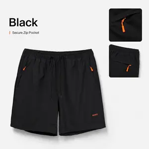 Men's premium moisture-wicking athletic shorts, slim fit, perfect for summer outdoor sports. Men's shorts, 7-inch quick-drying athletic shorts with zippered pockets, suitable for summer workouts, basketball, running, jogging, and other outdoor activities.