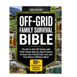 The Off-Grid Family Survival Bible: The All-in-One DIY Guide with Field-Tested, Step-by-Step Projects to Keep Your Family Safe, Fed, and Free When It Matters Most
