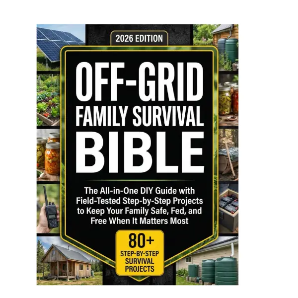 The Off-Grid Family Survival Bible: The All-in-One DIY Guide with Field-Tested, Step-by-Step Projects to Keep Your Family Safe, Fed, and Free When It Matters Most