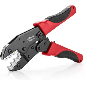 Crimping Tool for Heat Shrink Connectors AWG22-10, Ratcheting Wire Terminal Crimper - Crimping Pliers - Electrical Crimping Tool