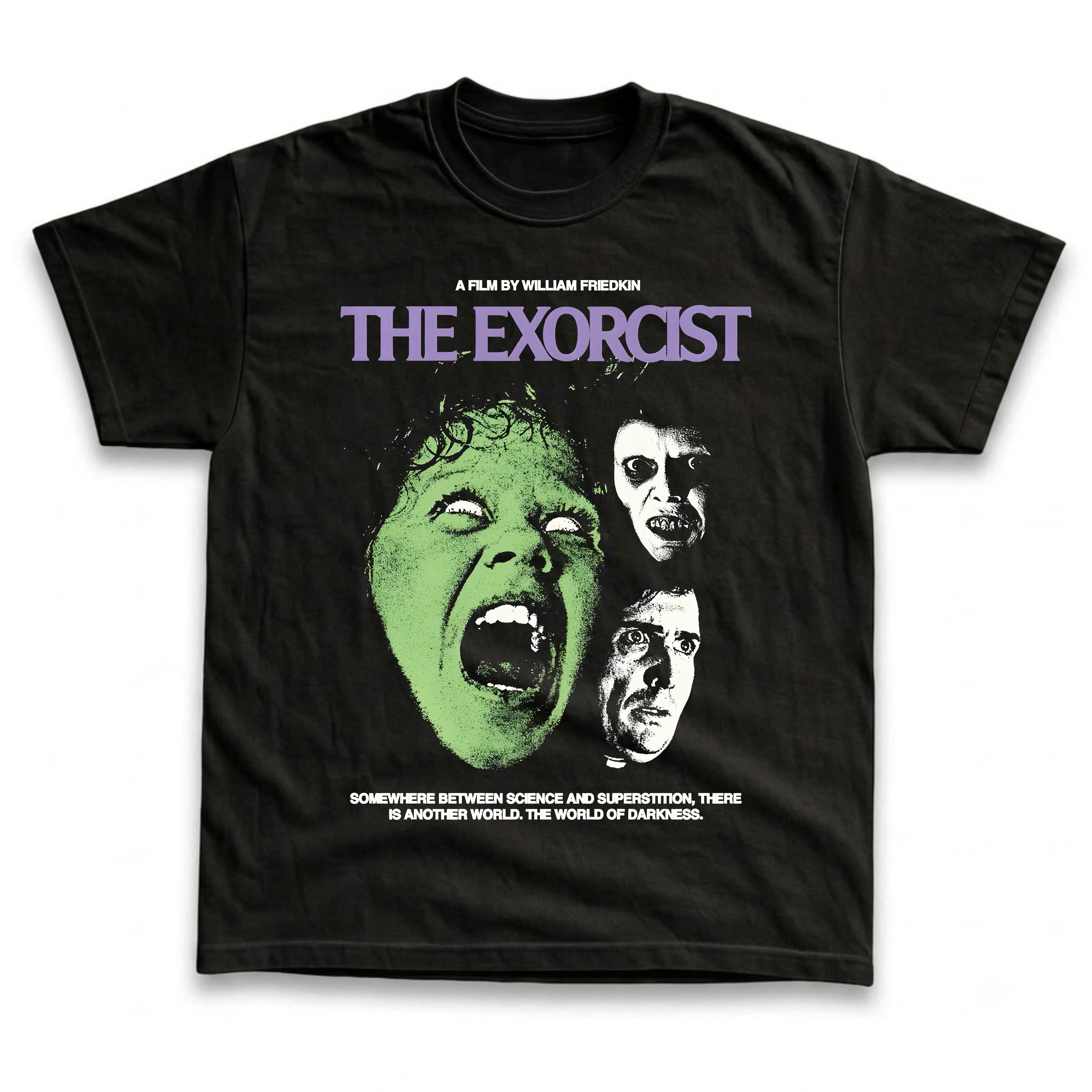 Men's and Women's T-Shirt, Vintage The Exorcist Graphic Tee, Regan Demonic Horror Movie Shirt, 70s Classic Scary Film Fan Gift, Gothic Aesthetic Retro Grunge Streetwear, Spooky Halloween Costume Outfit