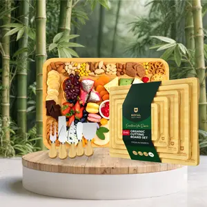 [30] Cheese Board with Cutlery Set & Cutting Board Set of 5