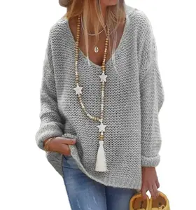 #I-Cozy V-Neck Knit Sweater