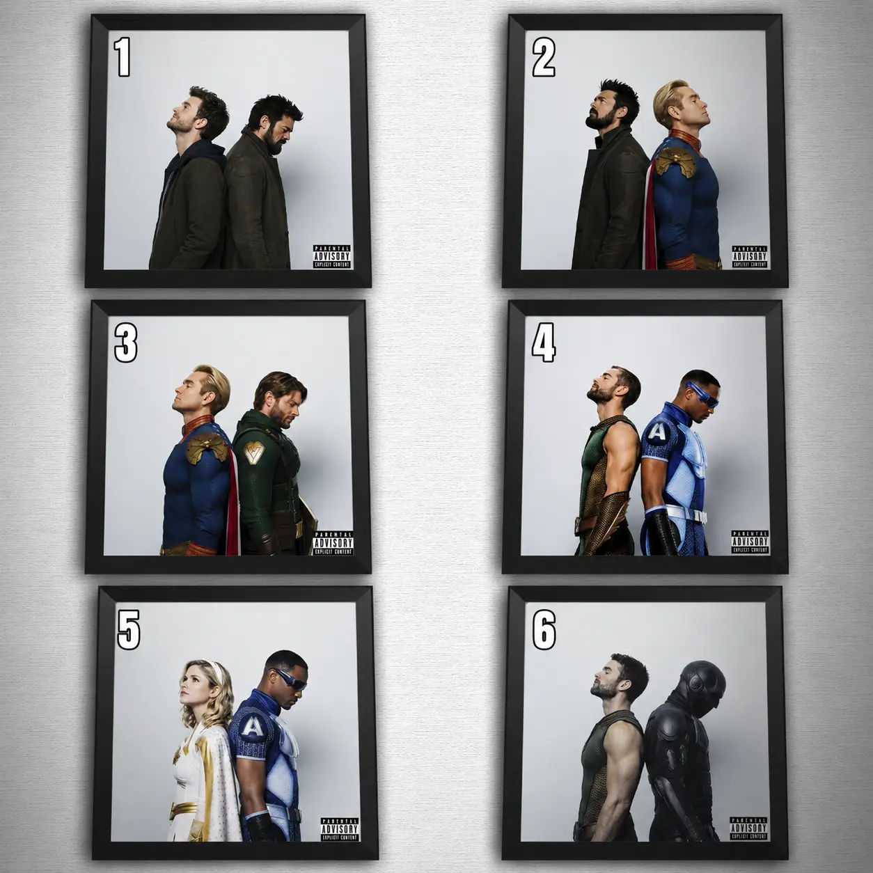 [No Frame] The Boys Side by Side Poster, The Boys Character Posters, Gift for Men and Women