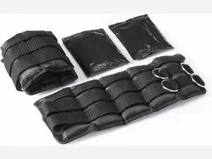 Adjustable Ankle Weights 5 Pound Set 2.5 Pounds Each Durable Polyester Exterior Removable Weight Inserts