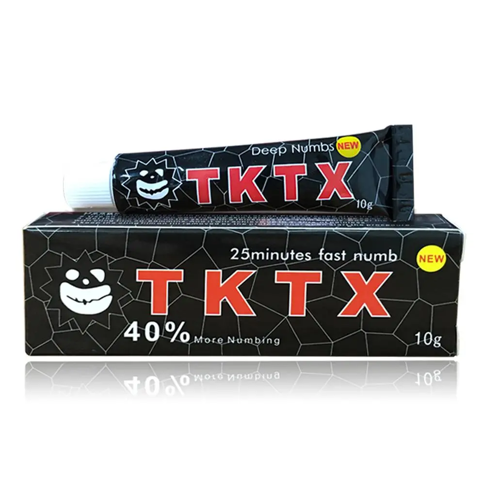 Black 40% no pain tattoo waxing cream