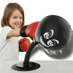 Desktop Punching Bag with Suction Cup - Punch Away Stress, Heavy Duty Office Desk Stress Ball for Adults & Kids, Fun Boxing Toy for Coworkers, Friends