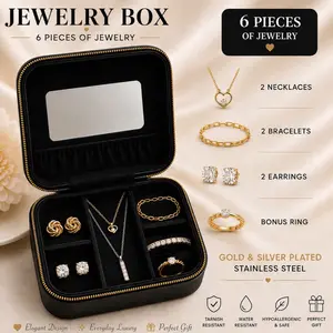 Jewelry Box with 6 pieces of different Jewelry