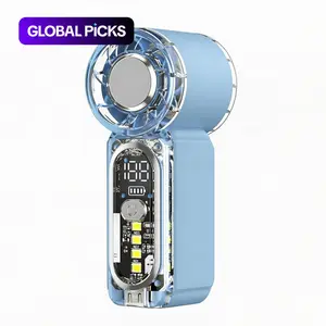 Mini Turbo Fan for Everyone – 107g Pocket-Sized 8.9cm Lipstick Compact – 22000 RPM 13.5m/s Hurricane Wind – 120° Wide Cooling with 100-Speed Adjustable – USB-C Fast Charge Quiet Handheld Fan for Family, Office, Outdoor #GLOBAL PICKS