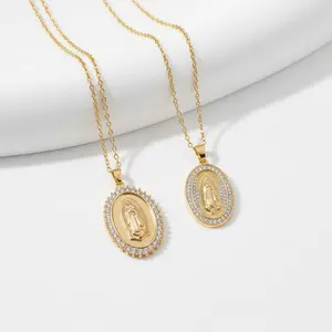Virgencita Necklace Gold Plated 