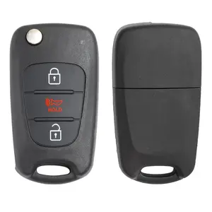 2010-2012 Kia Soul / 3-Button Flip Key / PN: 95430-2K250 / NY0SEKSAM11ATX (AM11MY) (AFTERMARKET)