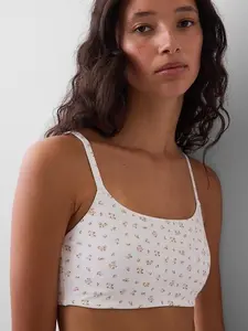 Organic Cotton Bralette – Soft Stretch Wireless Bra, Eco Friendly Loungewear