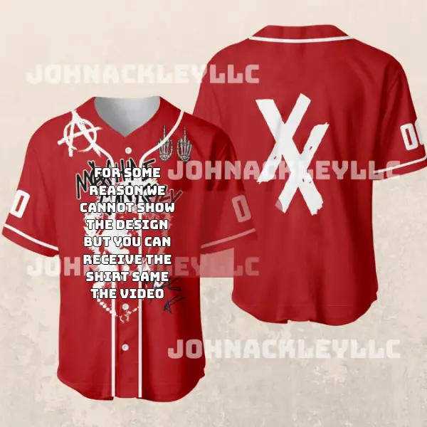 Red Lost AmericanaMgkkk Baseball Jersey Style Shirt, Special Gift For Music Fan