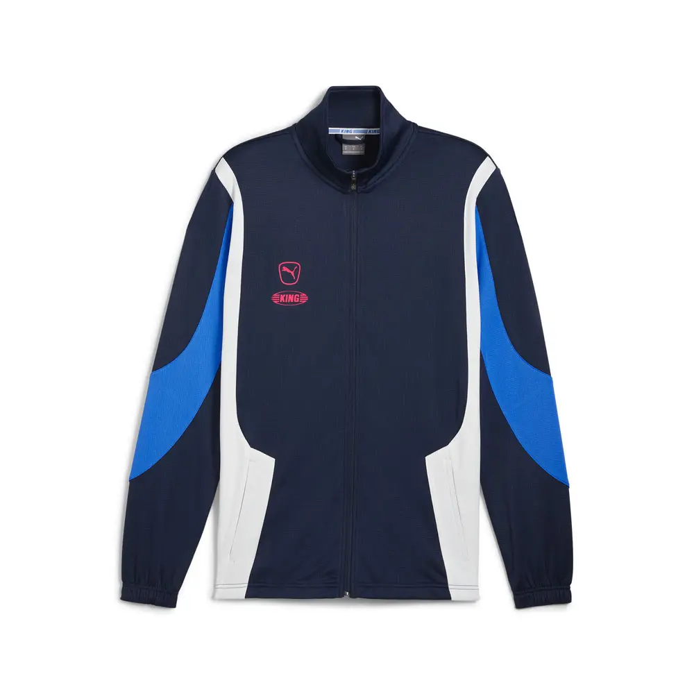 PUMA Mens King Pro Jacket Athletic Outerwear Casual Moisture Wicking - Blue