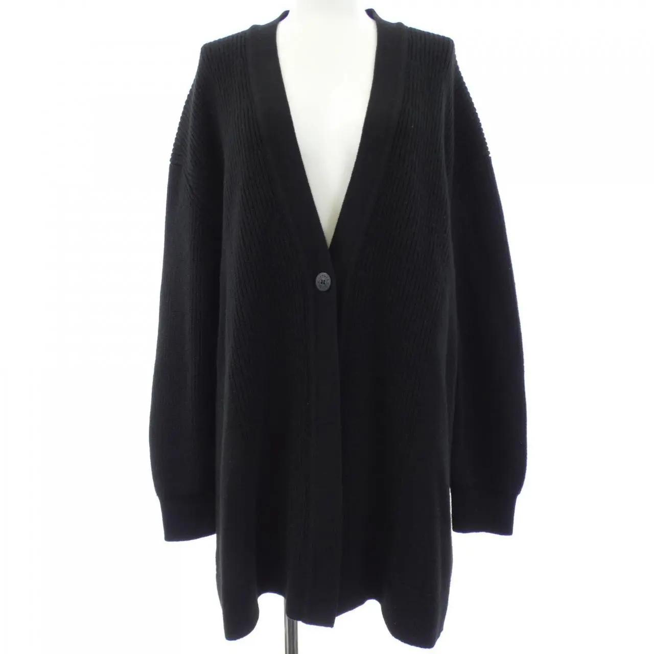 Pre-owned HERMÈS Cashmere Small Leather Goods Hermes 4H2702D1 Cardigan 36