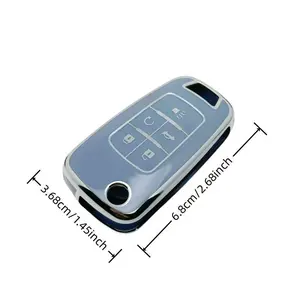 Premium Key Fob Cover with Keychain & Lanyard for Chevrolet & Buick Models
