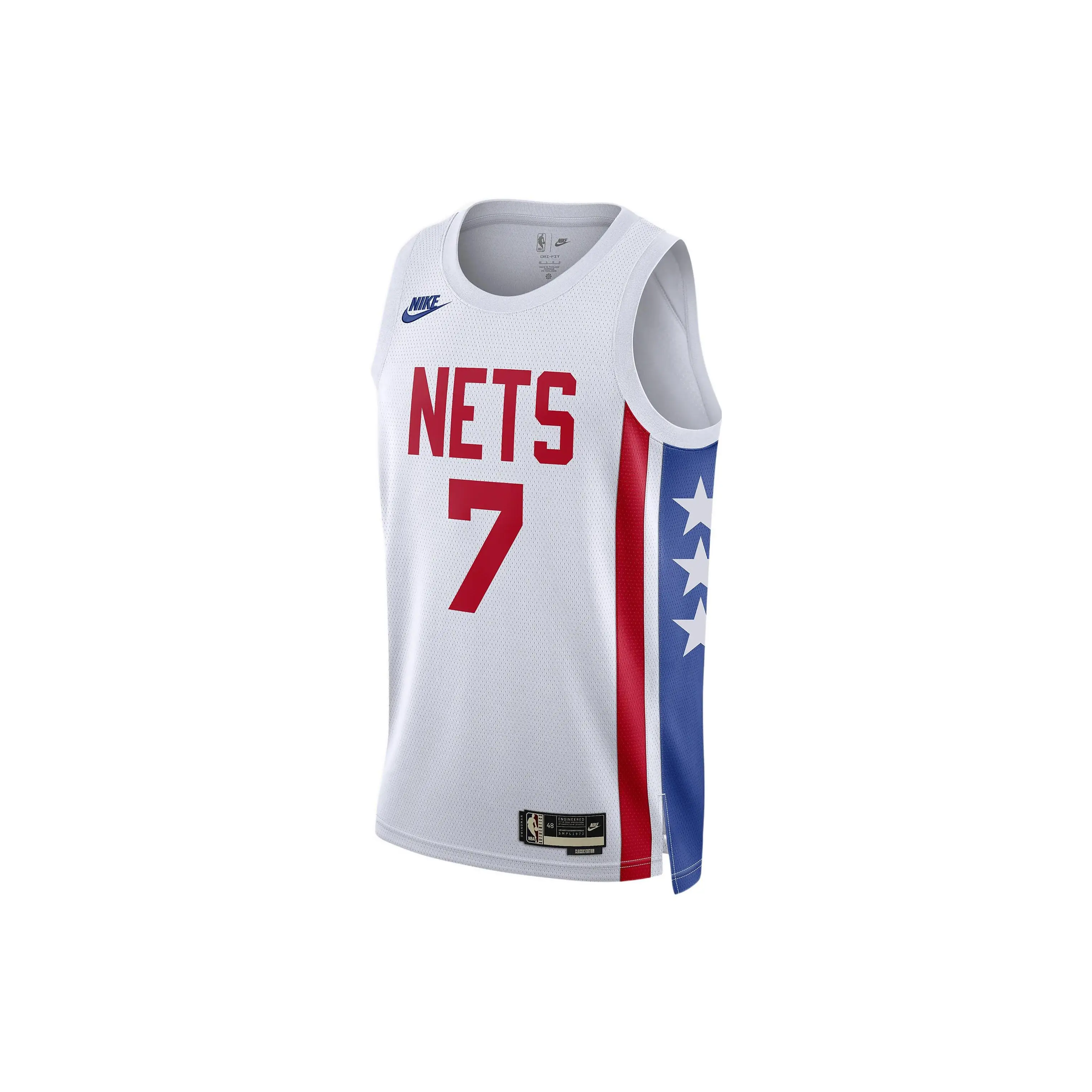 Nike Brooklyn Nets Basketball Jersey Unisex White DO9444-101