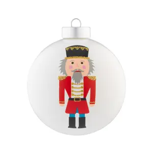 White Nutcracker Round
