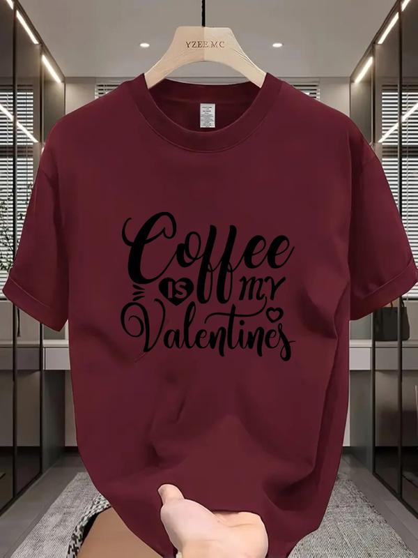 Fire V-Day Trend |   Y2K Print Cotton T-Shirt |   Blue/Burgundy/Camel/Green |   Go-To Gift for Your Crush