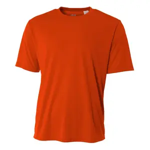 A4 Cooling Performance Crew For Mens Sun Defense Moisture-Wicking Gym Workout Shirt with Quick Stain Release for Year-Round Outdoor Sports