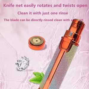 2-in-1 Women's Electric Shaver with USB Rechargeable Battery, Multi- Epilation for Face, Bikini, Thighs & Underarms - Portable with Stainless Steel Blade, Compact & Easy-Clean - Ideal for Girls & Women