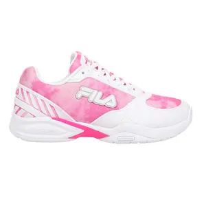 Fila Womens Volley Zone Pickleball Pickleball Sneakers Shoes - Pink, White