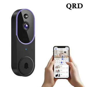 Wireless Video Doorbell Camera, Rechargeable Smart Doorbell, 1080P Ai Human Detection, Night Vision, Two Way Audio, 2.4g WiFi, Cloud Storage, Rechargeable Battery