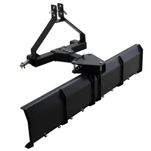 3 Point Rear Grading Blade for CAT_0 & CAT_1 Tractor, 52" Width Heavy Duty Steel Scraper for Grading Driveways, Arenas, Top Soil, Gravel and More