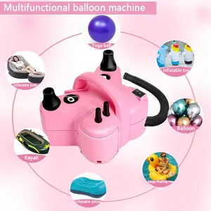 Butterfly Electric Balloon Pump And Bundling Tool Combined Into One, Portable Dual Nozzle Electric Blower Air Pump Inflator For Decoration, Parties And Time Saving, Butterfly Electric Balloon Pump