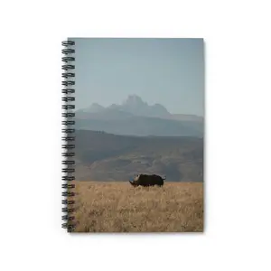 Mt. Kenya and The Bull - Spiral Ruled Line Notebook