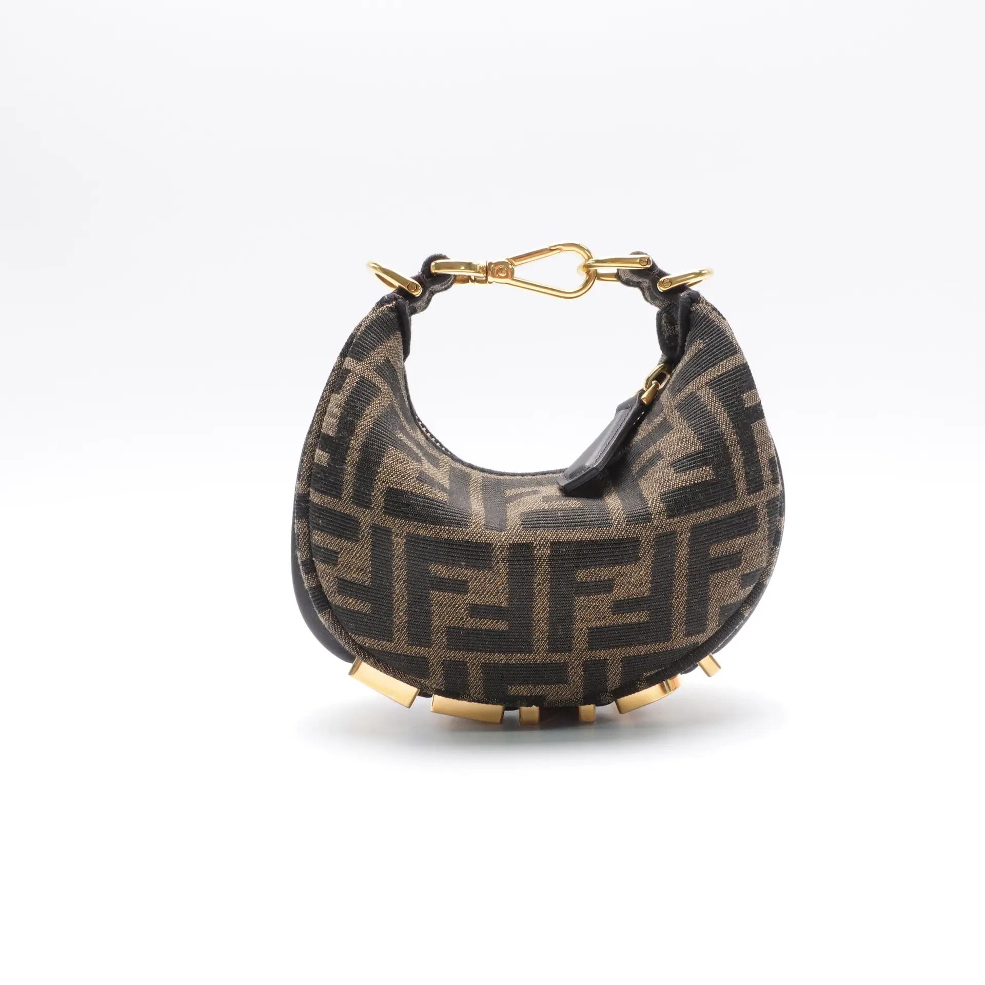 Pre-owned FENDI Canvas Clutches & Wristlets Fendigraphy Naon FF Clutch T10460897