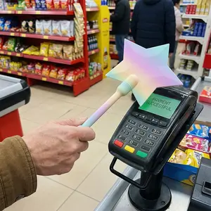 3D Printed Star Magic Wand Card Holder, Fun Payment Card Clip, Unique Office School Gift, Small Event Souvenir, Contactless Payment Card Case