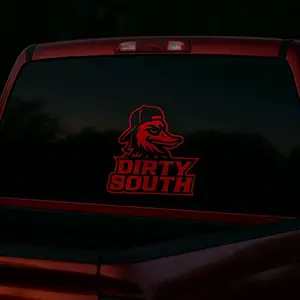 Dirty South Duck Decal Southern Design for Trucks Cars Large & Small Available window sticker