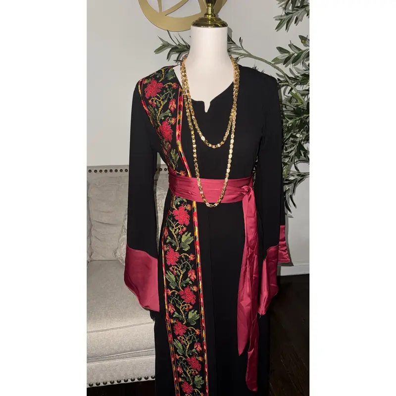 palestinian tatreez dress
