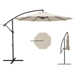 Oversized Rotating Sun Canopy – 10FT cantilever umbrella with full 360° rotation, reinforced steel frame, and deep shade coverage. Perfect for decks, resorts, and backyard retreats. Patio instant patio gazebo sun shape oval Tilt Outdoor iron