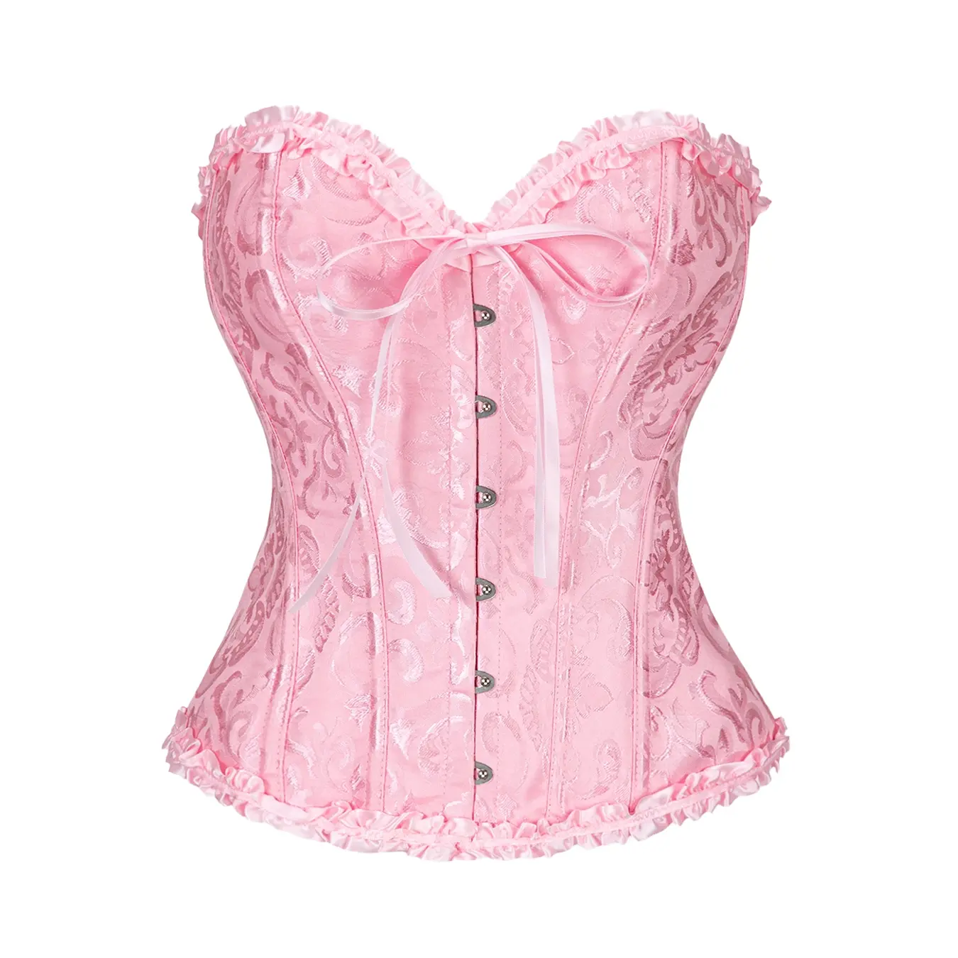 Women's Corset Belt, Vintage Lace Top, Ditsy Floral Pattern, Fashionable Comfort Design, Steel Bone Side Buckle, Perfect for Parties, Urban Corset Top