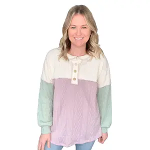 Lilac & Sage Knit Sweater