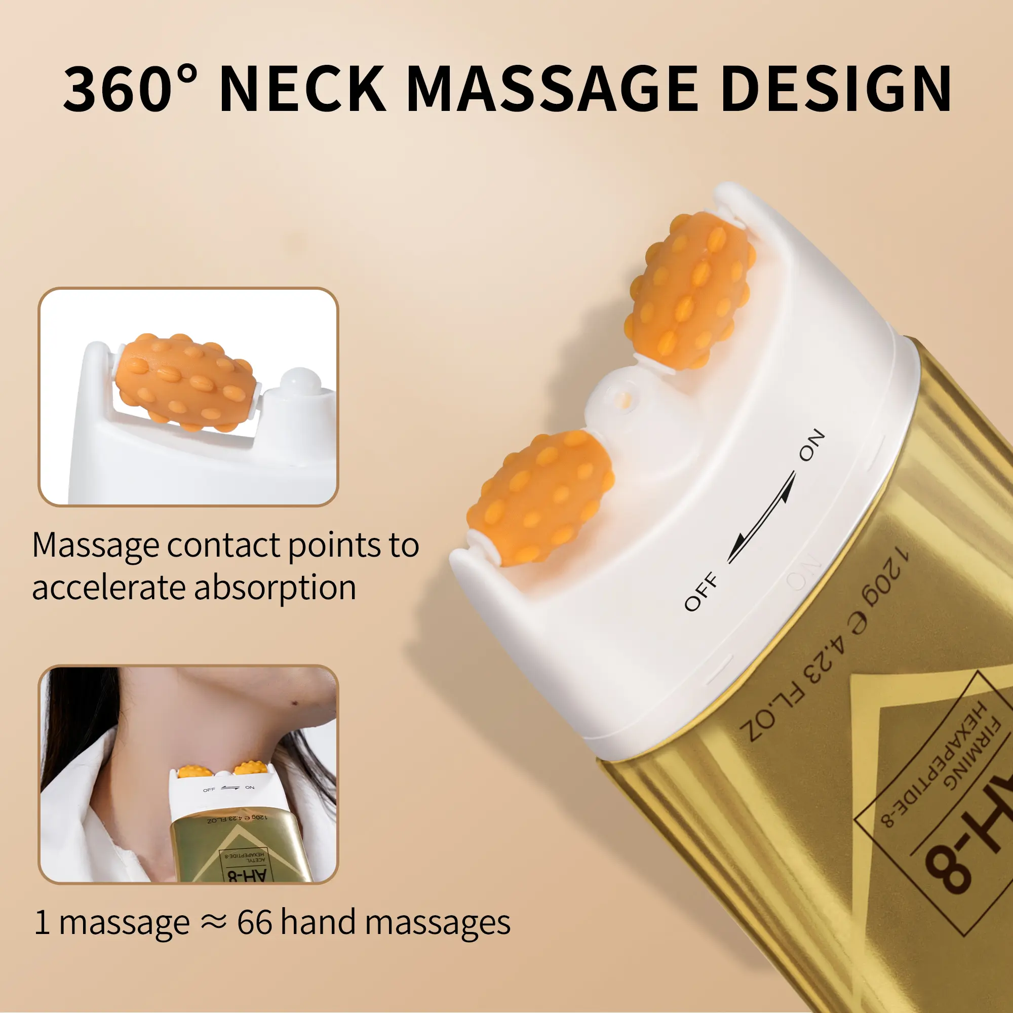 YCZ Firming Lifting Neck Cream AH-8 with Firming Hexapeptide-8 for