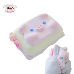 [WenQing Taba Squishy] Handmade Taba SquishiesDreams Soap piggy Squishy Toys stress balls for adults squishy toys anxiety relief items Dreams Soap piggy+74g，stress balls for kids