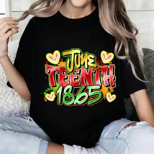 100 Percent Cotton Casual Style T Shirt June Tenth 1865 Celebratory Design For Summer Wear Perfect Gift For History Lovers And Cultural Enthusiasts